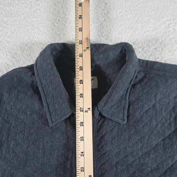Marine Layer Corbet Quilted Overshirt Mens Size Large Blue Soft Casual - Picture 4 of 8